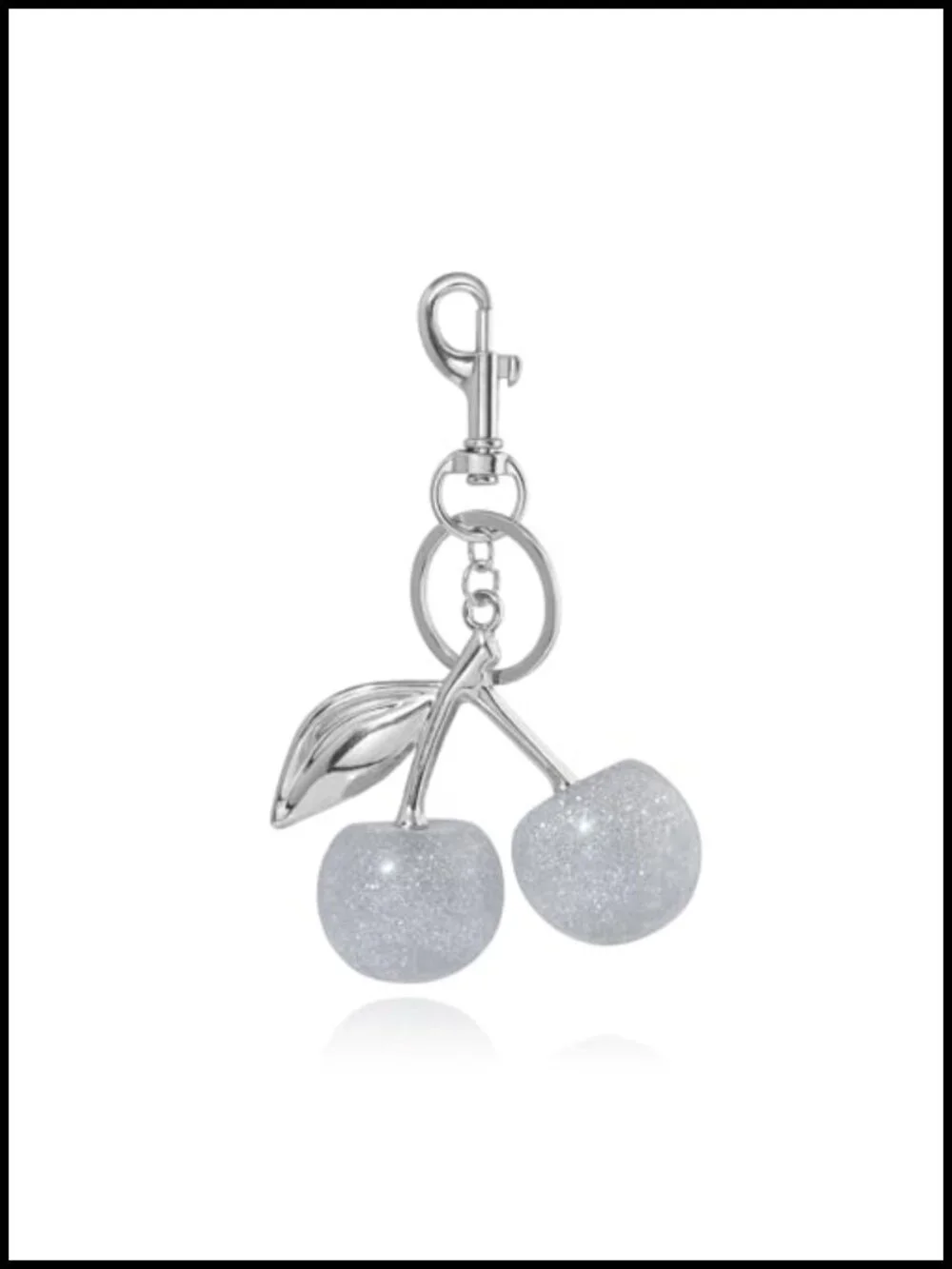 Cherry Bag Charm Keychain - Cute Purse Handbag Fruit Accessories Gift